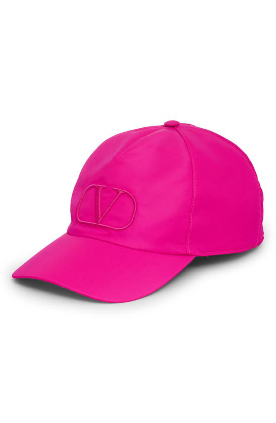 Valentino Garavani VLogo Signature canvas cap - Pink