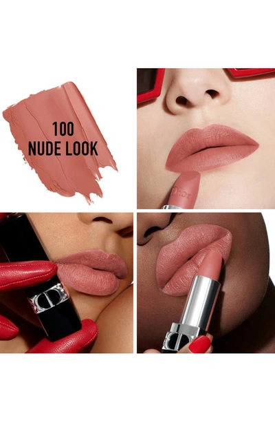 Shop Dior Rouge  Lipstick Refill In 100 Nude Look / Matte