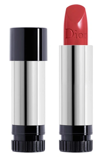 Shop Dior Rouge  Lipstick Refill In 525 Cherie / Metallic