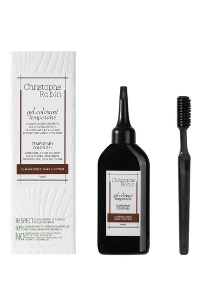 Shop Christophe Robin Temporary Color Gel In Dark Chestnut