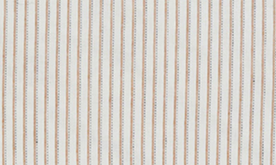 Pom Pom At Home Connor Big Stripe Linen & Cotton Accent Pillow In Ivory/ Amber