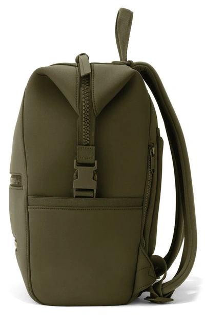 Shop Dagne Dover Indi Medium Neoprene Diaper Backpack In Dark Moss