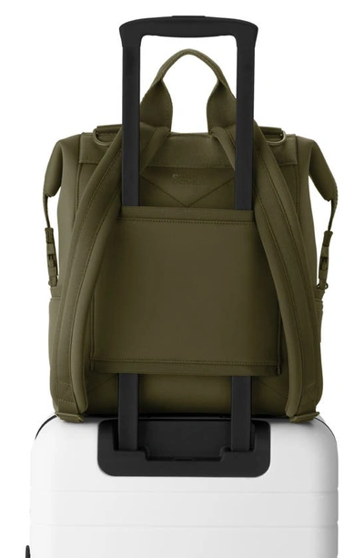 Shop Dagne Dover Indi Medium Neoprene Diaper Backpack In Dark Moss