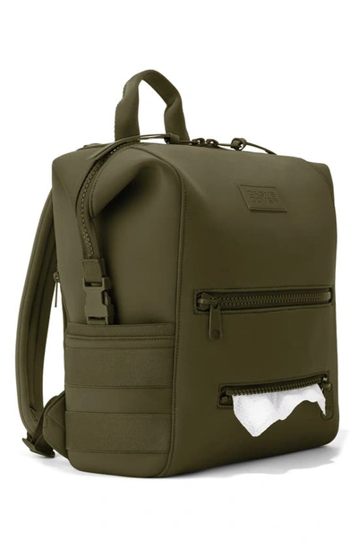 Shop Dagne Dover Indi Medium Neoprene Diaper Backpack In Dark Moss