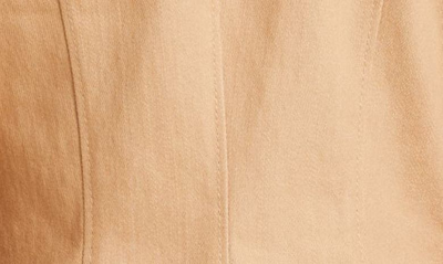 Cinq À Sept Khloe Denim Three-quarter Sleeve Blazer In Sahara