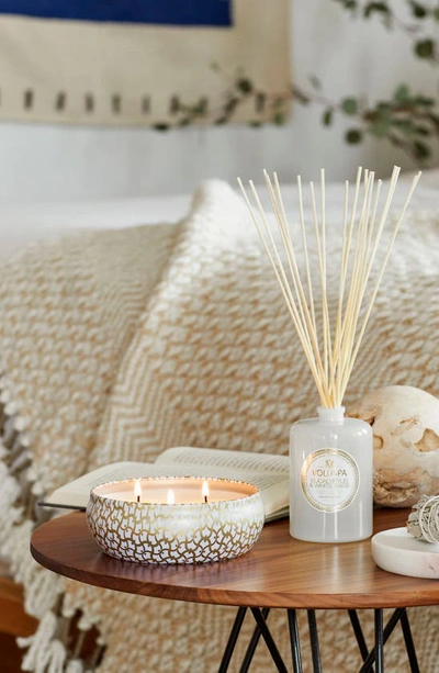 Voluspa Eucalyptus & White Sage Reed Diffuser 6.5 Oz. In Eucalyptus