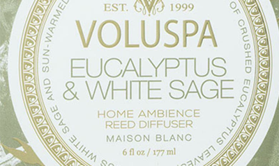 Shop Voluspa Eucalyptus & White Sage Reed Diffuser