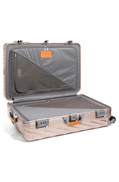 Shop Tumi 19 Degree Aluminum 31-inch Extended Trip Expandable Spinner Packing Case In Texture Blush