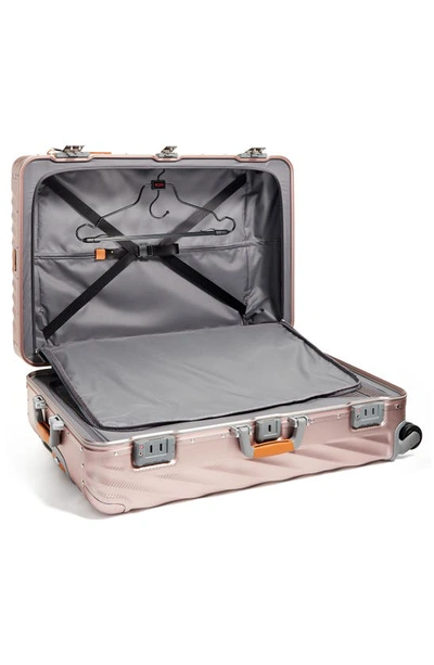 Shop Tumi 19 Degree Aluminum 31-inch Extended Trip Expandable Spinner Packing Case In Texture Blush