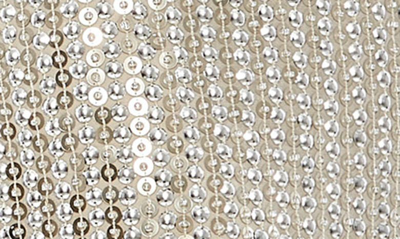 Shop Mac Duggal Sequin Long Sleeve Sheath Cocktail Dress In Silver