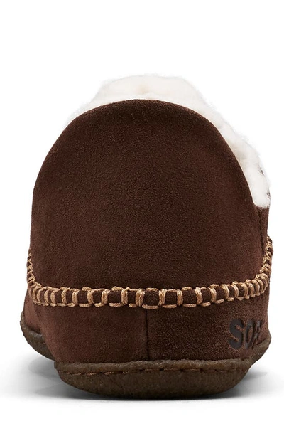 Shop Sorel Manawan Ii Faux Fur Lined Slipper In Tobacco