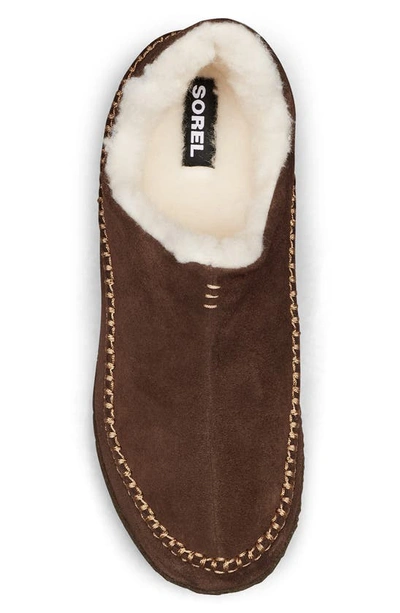 Shop Sorel Manawan Ii Faux Fur Lined Slipper In Tobacco