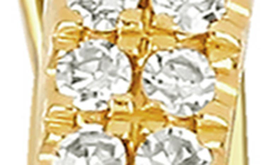 Shop Ef Collection Diamond Loop Hoop Ear Jackets In 14k Yellow Gold