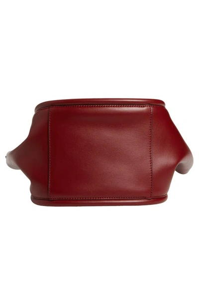Shop Proenza Schouler Small Ruched Leather Crossbody Tote In Oxblood