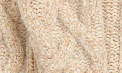 Shop Loro Piana Snow Wander Cable Knit Cashmere Scarf In Sandi Beige
