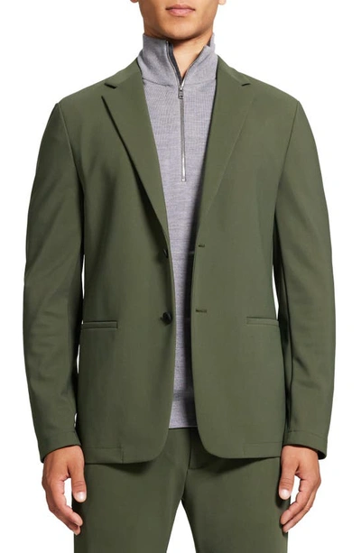 Shop Theory Clinton Precision Ponte Knit Blazer In Branch Green - 0vc