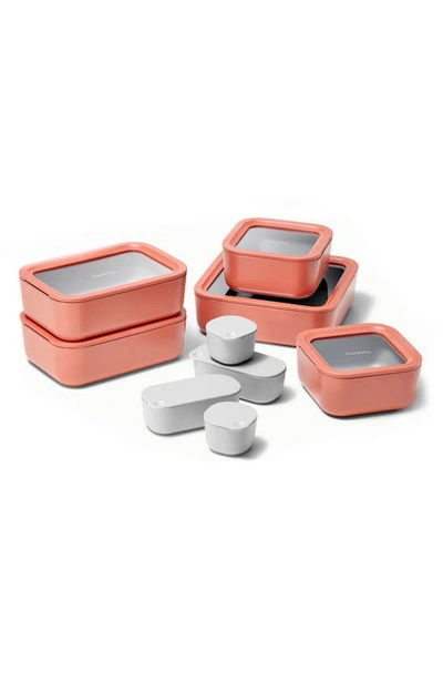 Shop Caraway 14-piece Food Storage Glass Container Set In Perracotta