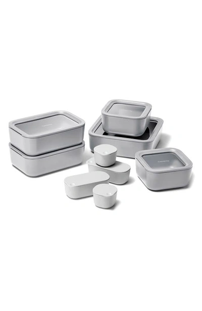 Shop Caraway 14-piece Food Storage Glass Container Set In Gray