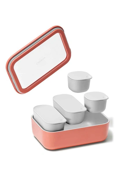 Caraway 14-piece Food Storage Glass Container Set In Perracotta