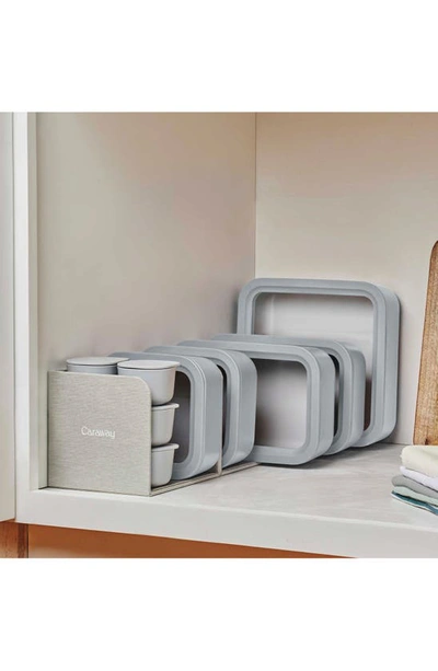 Caraway 14-piece Food Storage Glass Container Set In Gray