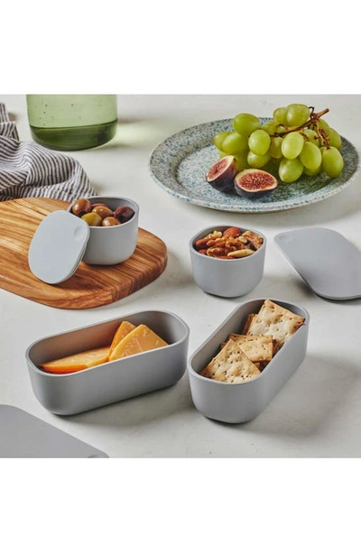 Caraway 14-piece Food Storage Glass Container Set In Sage