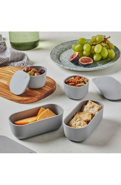 Caraway 14-piece Food Storage Glass Container Set In Gray