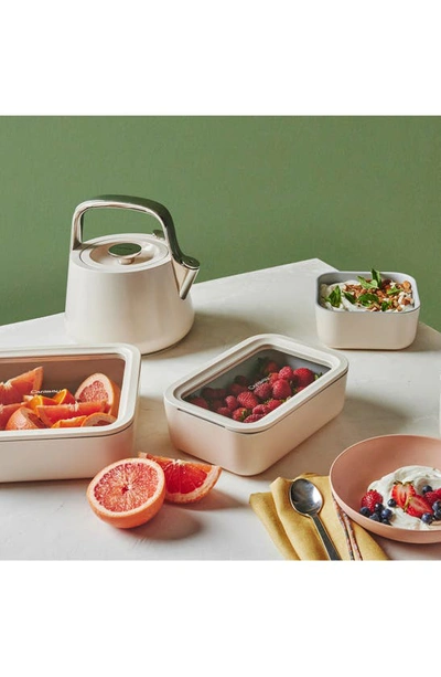 Caraway 14-piece Food Storage Glass Container Set In Cream