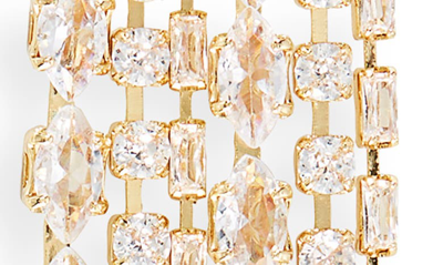 Shop Baublebar Mixed Crystal Fringe Drop Earrings In Gold