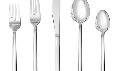 Fortessa Arezzo 20-piece Stainless Steel Flatware Set In Stainless Steel