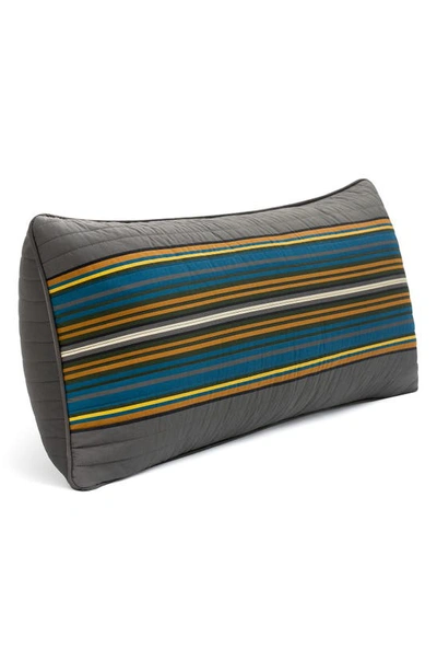 Shop Pendleton Stripe Quilted Accent Pillow In Gray Multi
