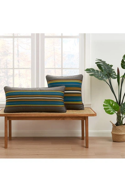 Pendleton Zion Stripe Accent Pillow In Gray Multi