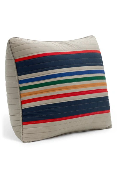 Shop Pendleton Zion Stripe Accent Pillow In Tan Multi