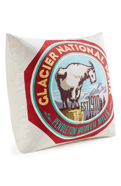 Shop Pendleton National Park Embroidered Accent Pillow In Ivory