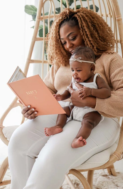 Lucy Darling 'baby's First Year' Teddy Bear's Picnic Memory Book In Rust