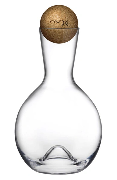 Shop Nude Crystal Wine Decanter In Clear