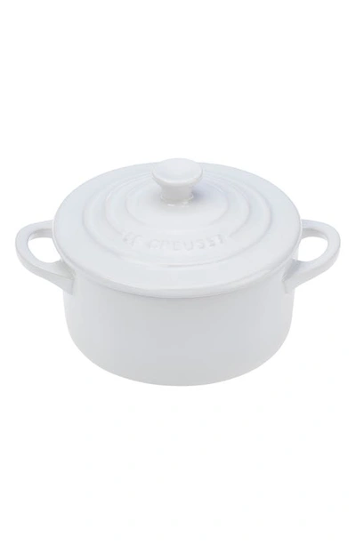 Shop Le Creuset Mini Round Baking Dish In White