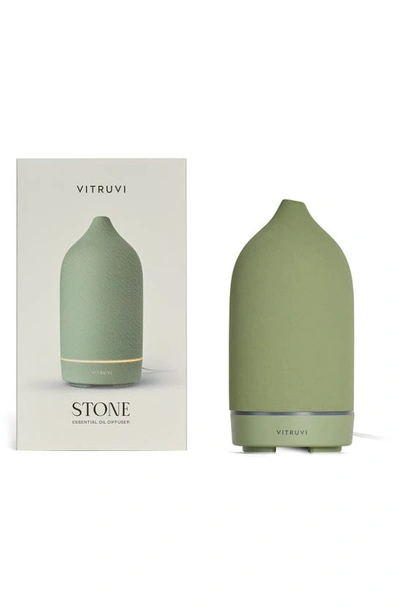 Shop Vitruvi Stone Porcelain Diffuser In Eucalyptus