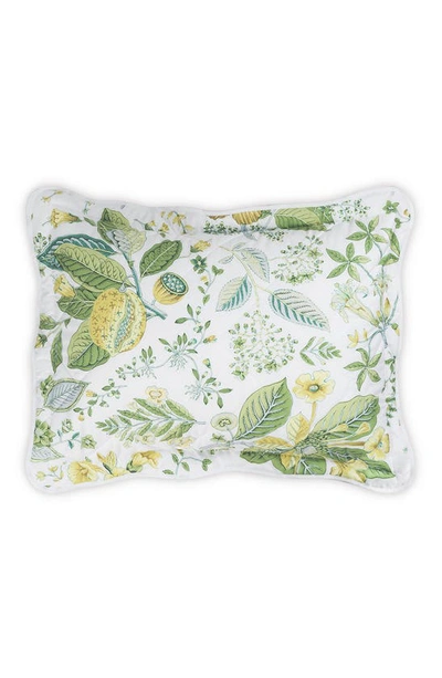 Shop Matouk Pomegranate Quilted Boudoir Pillow In Citrus