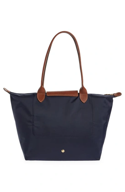 Shop Longchamp Large Le Pliage Shoulder Tote In Marine