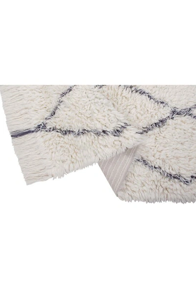 Lorena Canals Berber Washable Wool Rug In Natural Charcoal