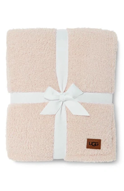 Shop Ugg (r) Ana Faux Shearling Throw In Petal