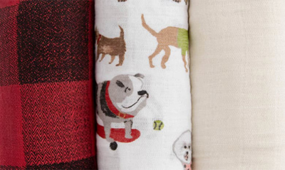 Little Unicorn 3-pack Muslin Swaddle Blanket In Woof