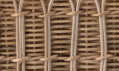 Shop Juliska Provence Rattan Flatware Basket In Whitewash