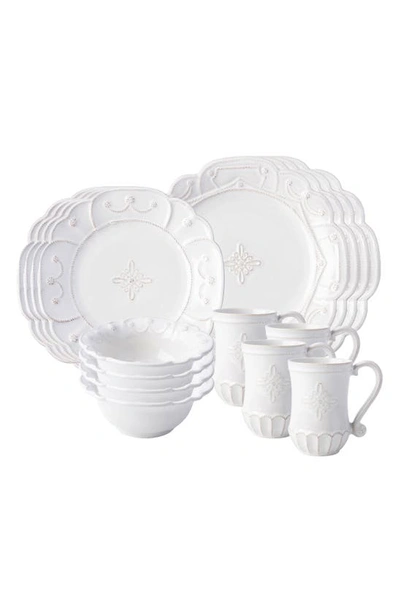 Shop Juliska Jardins Du Monde Whitewash 16-piece Dinnerware Set