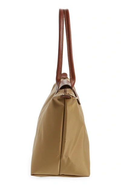 Shop Longchamp Medium Le Pliage Shoulder Tote In Desert