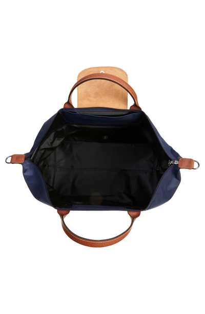 Shop Longchamp Le Pliage Expandable Travel Bag In Marine