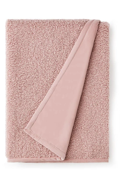 Shop Ugg Nisa Fleece Throw Blanket In Rose Tint