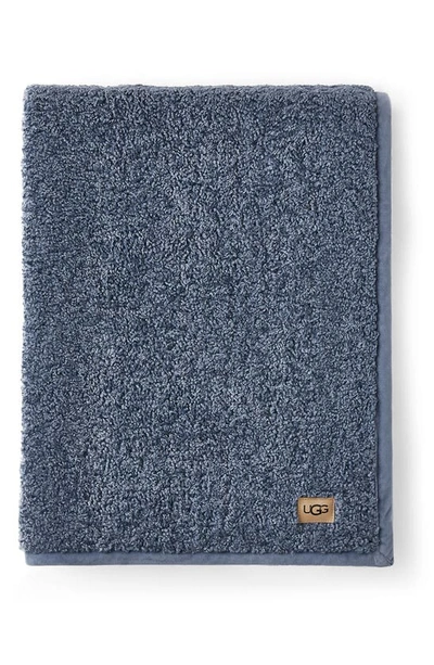 Shop Ugg Nisa Fleece Throw Blanket In Dark Ice