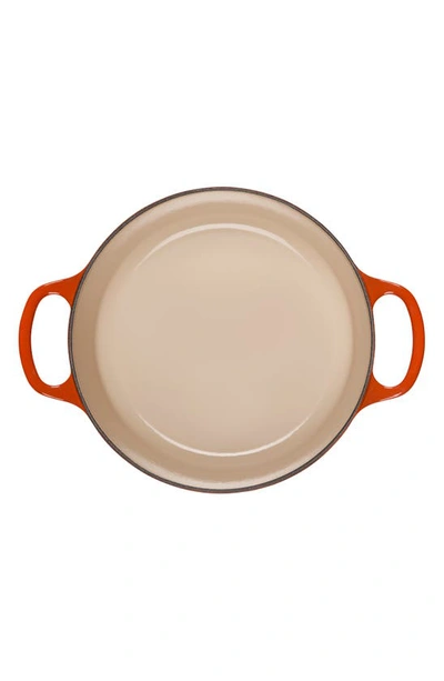 Shop Le Creuset 3 1/2-quart Signature Round Enamel Cast Iron French/dutch Oven In Flame