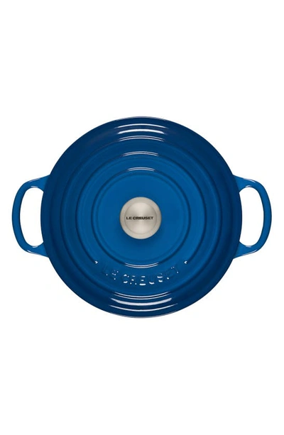 Shop Le Creuset 3 1/2-quart Signature Round Enamel Cast Iron French/dutch Oven In Marseille